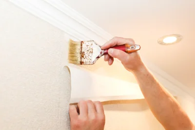 Pose de papier peint à Louvagny — revêtements muraux et toiles de verre